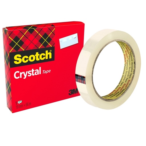 [D53566] NASTRO ADESIVO Scotch(R) CRYSTAL CLEAR 600 66MTX19MM