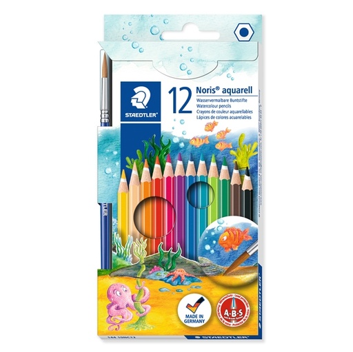 [D53726] ASTUCCIO 12 MATITE COLORATE 144 AQUARELL NORIS CLUB STAEDTLER