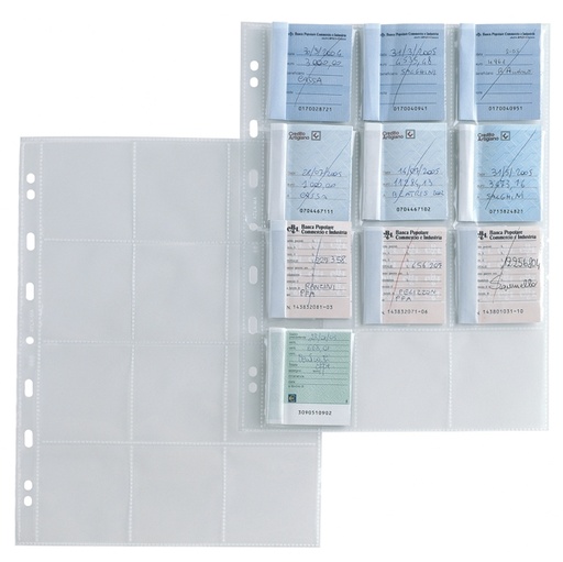 [D53982] 10 BUSTE FORATE PORTA MATRICI ASSEGNI ATLA MA