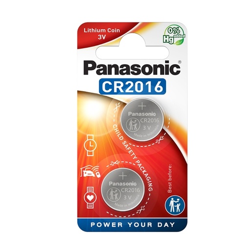 [D54867] BLISTER 2 MICROPILE A PASTIGLIA CR2016 LITIO 3V