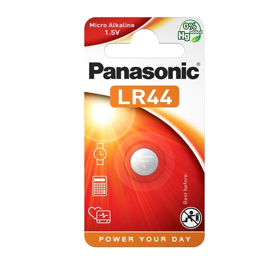 [D54870] MICROPILA A PASTIGLIA LR44 ALCALINA 1,5V PANASONIC