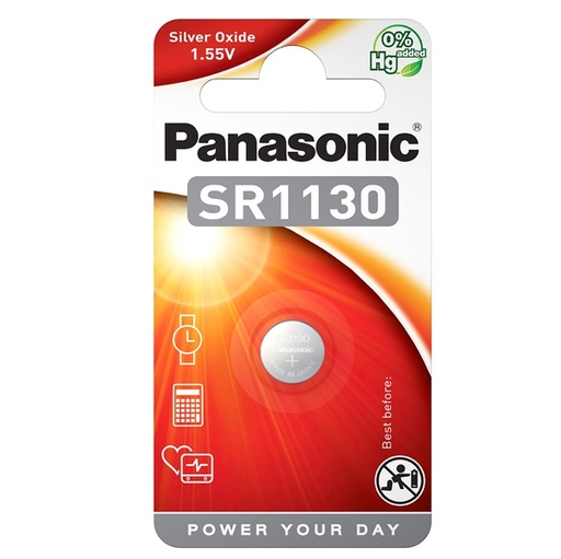 [D54872] MICROPILA A PASTIGLIA SR1130 OSSIDO ARGENTO 1,55V