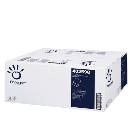 [D54975] Pacco 224 strappi Carta Igienica interfogliata Papernet