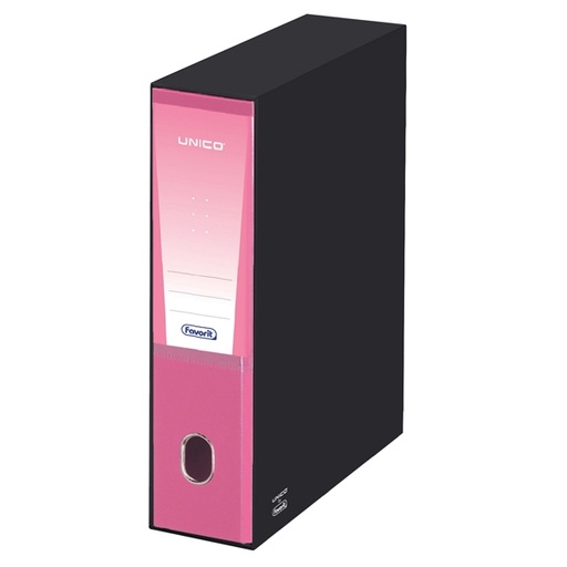 [D55183] Registratore Unico c/custodia rosa dorso 8cm f.to protocollo Favorit