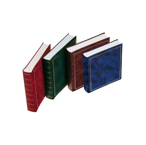 [D55680] ALBUM FOTO 30x33cm 50fg in cartoncino c/velina copertina vinile ROSSO LEBEZ