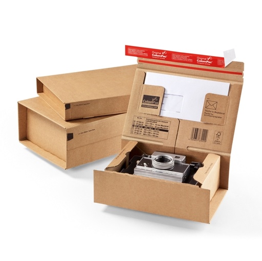 [D56464] SCATOLA SPEDIZIONE A5+ 230X166X90MM AVANA