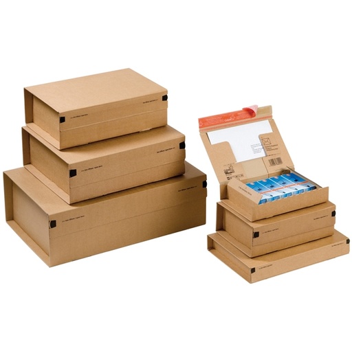 [D56465] SCATOLA SPEDIZIONE A4+ 330X290X120MM AVANA