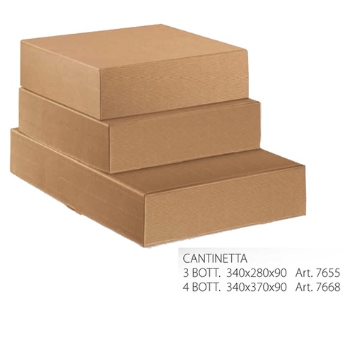 [D56471] SCATOLA L340x P280X H90mm ONDA AVANA