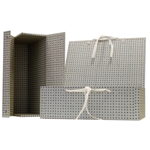 [D56579] SCATOLA ARCHIVIO IN LEGNO "UNIVERSALE" 38X27CM DORSO 12