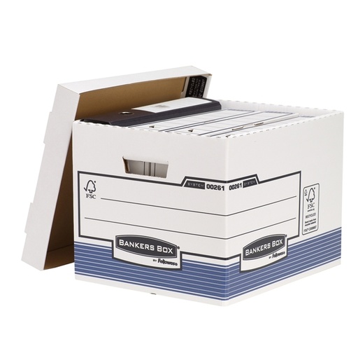 [D56586] SCATOLA ARCHIVIO C/COPERCHIO BANKERS BOX SYSTEM