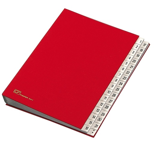 [D56591] MONITORE 1/31 FRASCHINI FORMATO 24X34CM ROSSO ART. 643-D