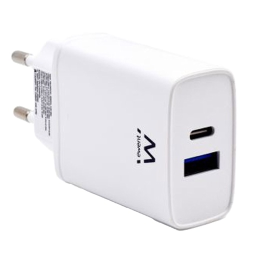 [D93728] Caricabatterie per smartphone, tablet 2 porte USB-4A (20W) Eminent