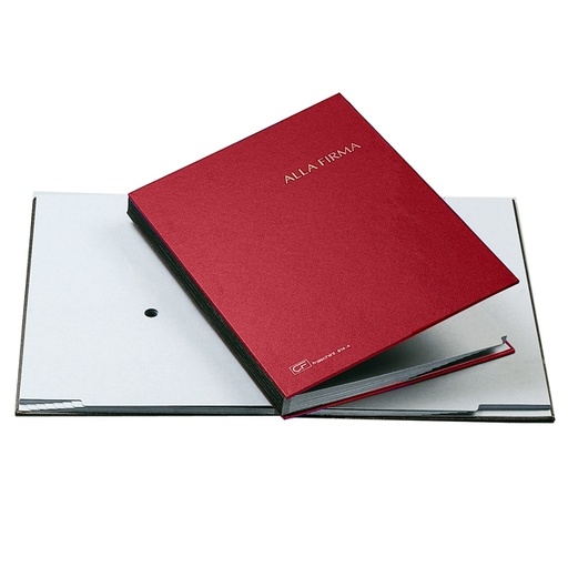 [D56599] LIBRO FIRMA 14 PAGINE 24X34CM ROSSO 614-A FRASCHINI