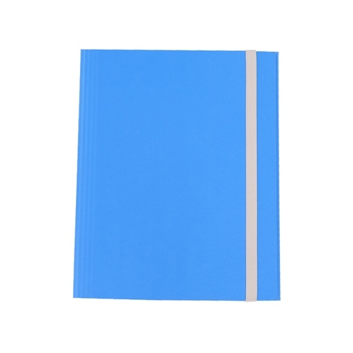 [D56638] CARTELLINA 3 LEMBI C/ELASTICO FIBRONE 27X37CM azzurro 75 CDG