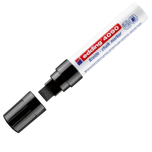 [D56804] Marcatore EDDING 4090 punta scalpello gesso liquido nero