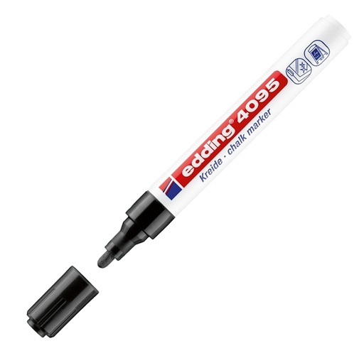 [D56806] Marcatore EDDING 4095 punta conica gesso liquido nero