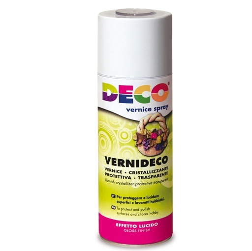[D56914] VERNICE SPRAY CRISTALLIZZANTE LACCATA UNIVERSALE 400ML 622 DECO
