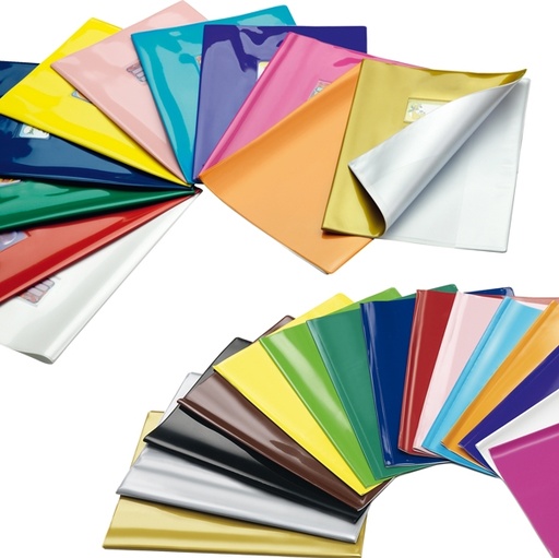 [D56919] Coprimaxi PVC laccato coprente Colorosa c/alette 21x30cm argento RiPlast