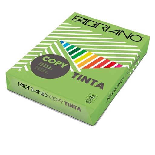 [D57163] CARTA COPY TINTA A4 80GR 500FG COL.FORTI VERDE PISELLO