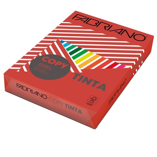[D57175] CARTA COPY TINTA A3 80GR 250FG COL.FORTI ROSSO