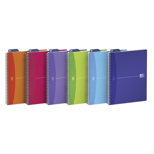 [D57215] Quaderno spiralato 150x210mm 5mm c/margine 90gr 90fg MyColors OXFORD