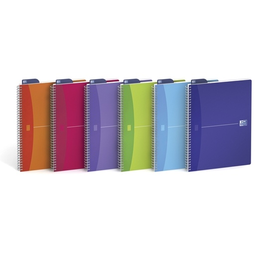[D57217] Maxiquaderno spiralato 210x297mm 5mm c/margine 90gr 90fg MyColors OXFORD