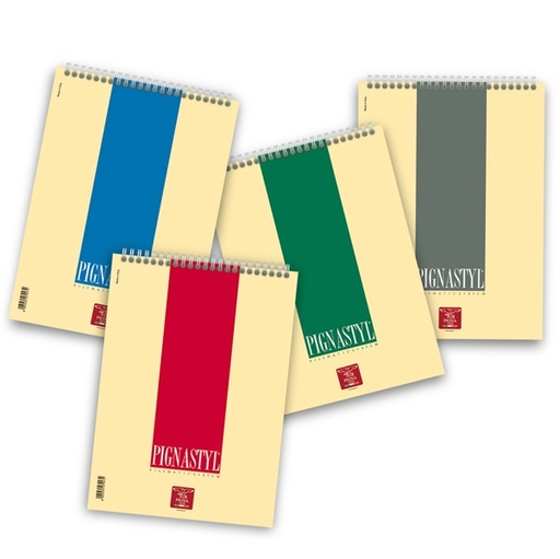 [D57226] BLOCCO PIGNASTYL SPIRALE A4 210X297MM 1R 60FG 80GR PIGNA