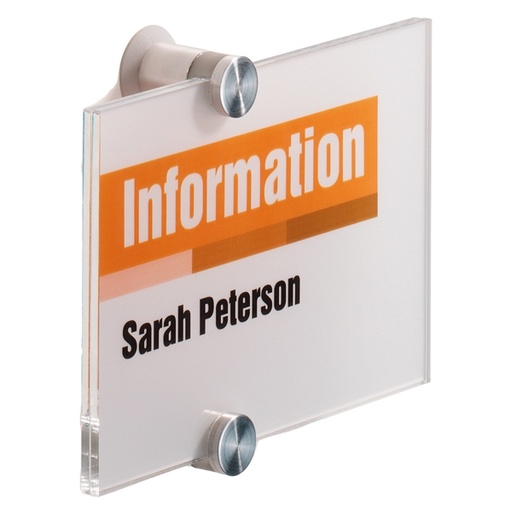 [D57345] TARGA PER PORTE/PARETI CRYSTAL SIGN 148X105MM DURABLE