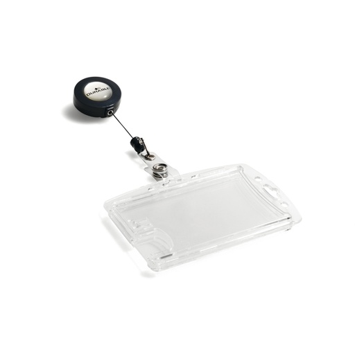 [D57357] 10 PORTABADGE IN ACRILICO PER 2 PASS 54X90MM DURABLE