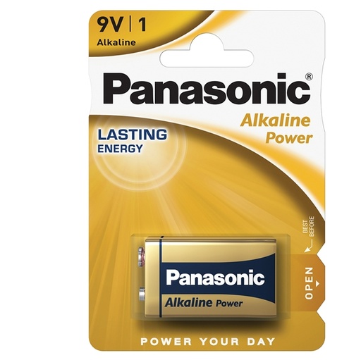 [D57377] BLISTER PILA TRANSISTOR 9V ALKALINE PANASONIC