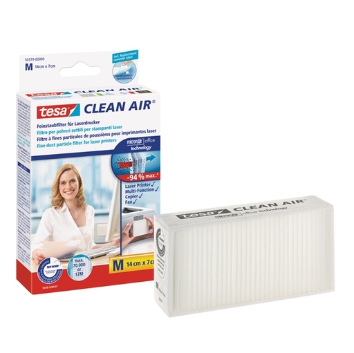 [D57591] Filtro Clean Air M per stampanti e fax - 14x7cm - Tesa