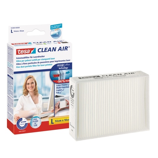[D57592] Filtro Clean Air L per stampanti e fax - 14x10cm - Tesa