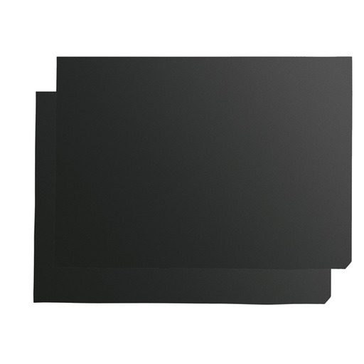 [D57608] COPPIA DI INSERTI NERO SCRIVIBILE F.TO A1 PER CAVALLETTO A-FRAME A1 NOBO