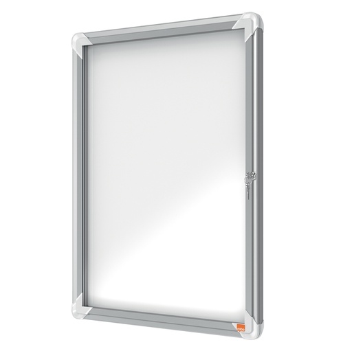 [D57615] BACHECA PER ESTERNI BIANCA MAGNETICA 4XA4 VERTICALE NOBO