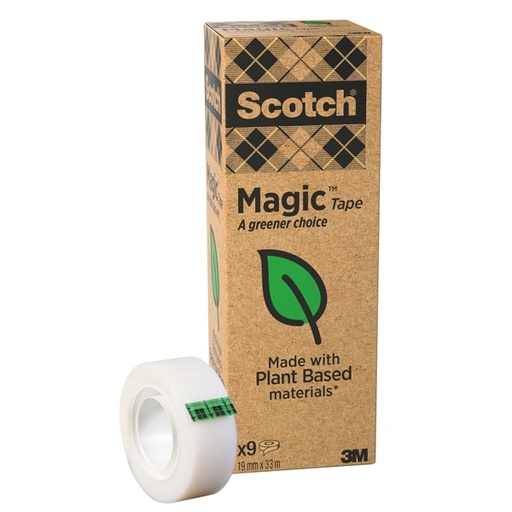 [D57797] PACK 9 ROTOLI Scotch(R) Magic™ 900 19X33 INVISIBILE ECOLOGICO