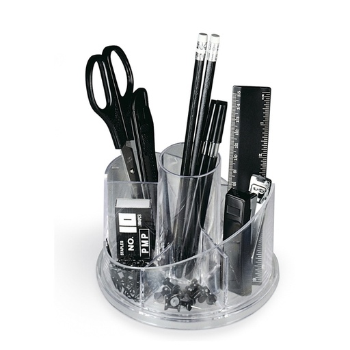 [D57991] SET PORTATUTTO IN PLEXIGLASS GIREVOLE C/ACCESSORI ART.5475