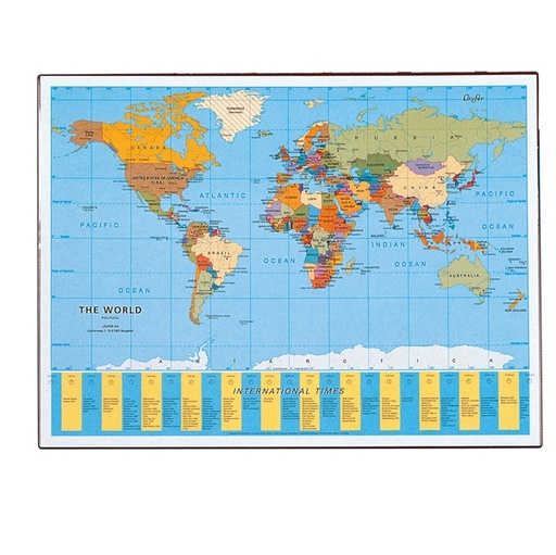 [D58009] Sottomano GEOGRAPHIC Planisfero 40x53cm 45350 LAUFER