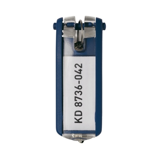 [D58027] SCATOLA 6 PORTACHIAVI KEY CLIP BLU DURABLE