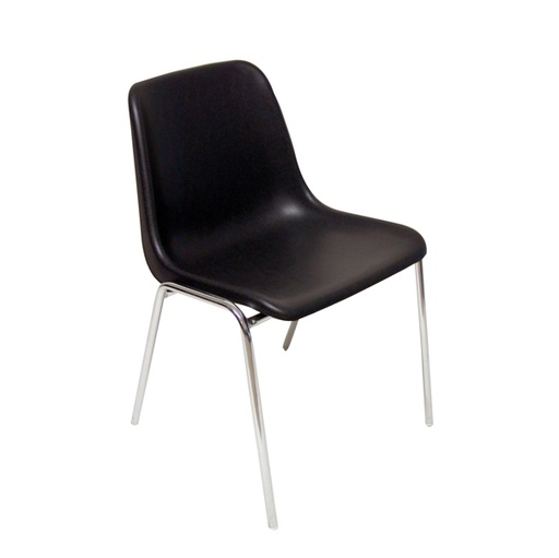 [D58067] SEDIA ATTESA Esse NERO senza BRACCIOLI
