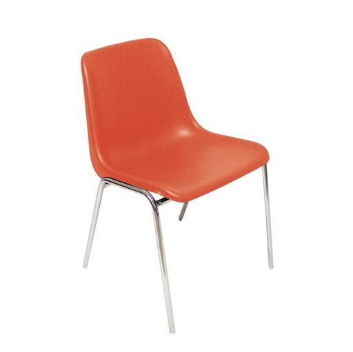 [D58068] SEDIA ATTESA Esse ROSSO senza BRACCIOLI