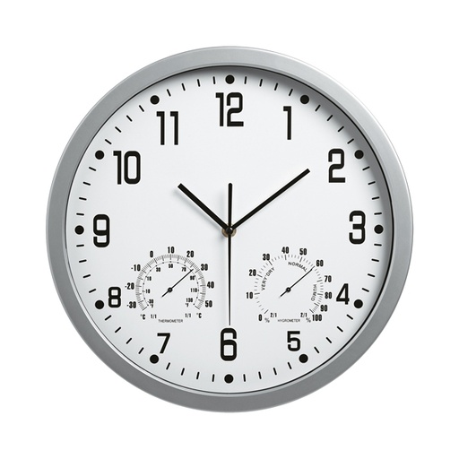 [D58083] OROLOGIO WEATHER STATION DIAM. 35CM BIANCO ART.3217