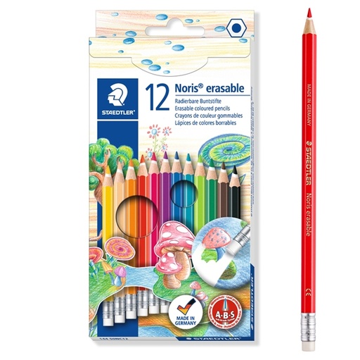 [D58703] Astuccio 12 matite Noris Club 144 cancellabili colori assortiti STAEDTLER