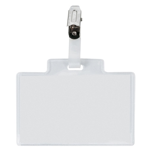 [D58890] 100 portanome Pass 3M 9,5x6cm c/clip in metallo s/cartoncino Sei Rota