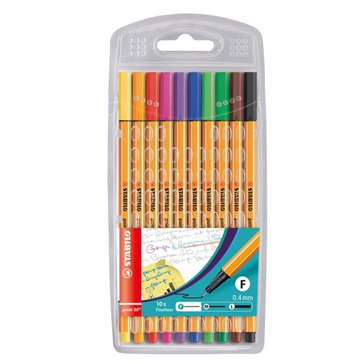 [D59046] ASTUCCIO 10 PENNARELLI STABILO POINT 88