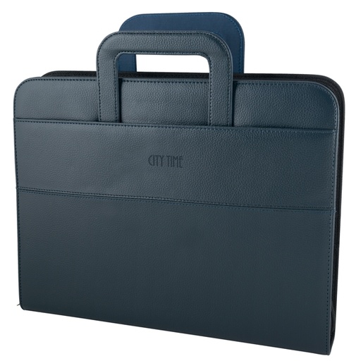 [D60399] CARTELLA PORTABLOCCO PROFESSIONAL 36X28.5X6CM BLU NIJI
