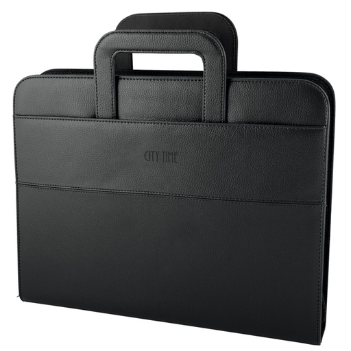 [D60401] CARTELLA PORTABLOCCO PROFESSIONAL 36X28.5X6CM NERO NIJI