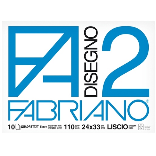 [D60479] ALBUM P.M. FABRIANO2 (24X33CM) 10FG 110GR QUADRETTO 5MM