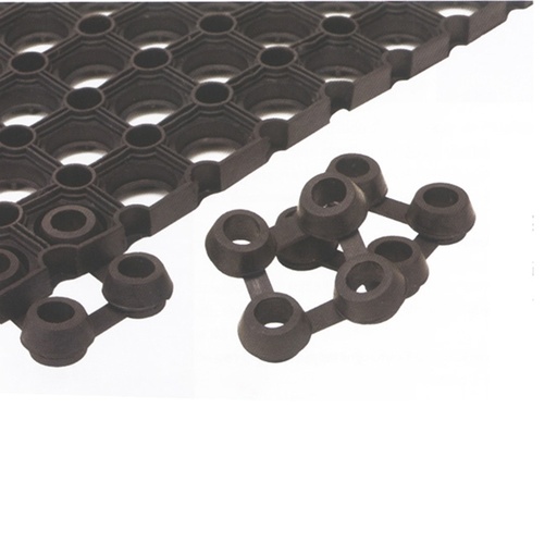 [D60961] CONF.25 CONNETTORI PER TAPPETO IN GOMMA BEST VELCOC
