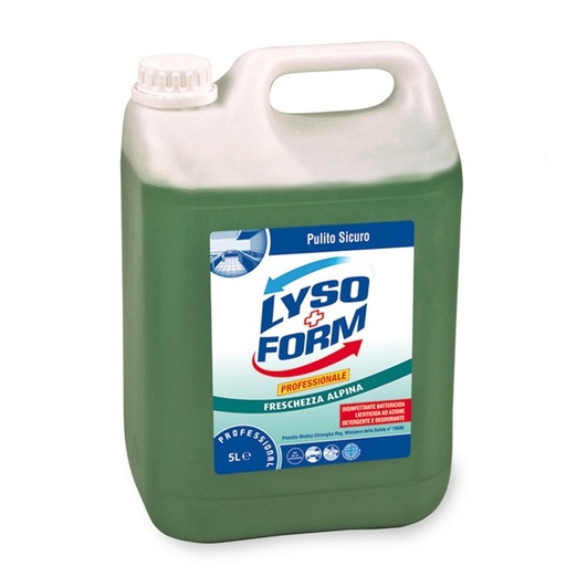 [D60996] DETERGENTE PAVIMENTI DISINFETTANTE LYSOFORM 5 LITRI FRESCHEZZA ALPINA