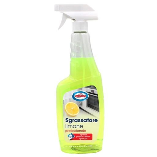[D61005] DETERGENTE SGRASSATORE UNIVERSALE LIMONE 750ML Amacasa